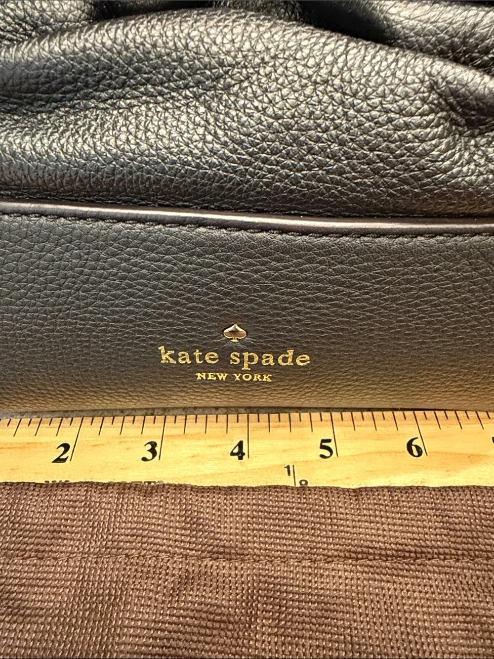 NWT kate spade New York Black Pebbled Leather Drawstring Crossbody